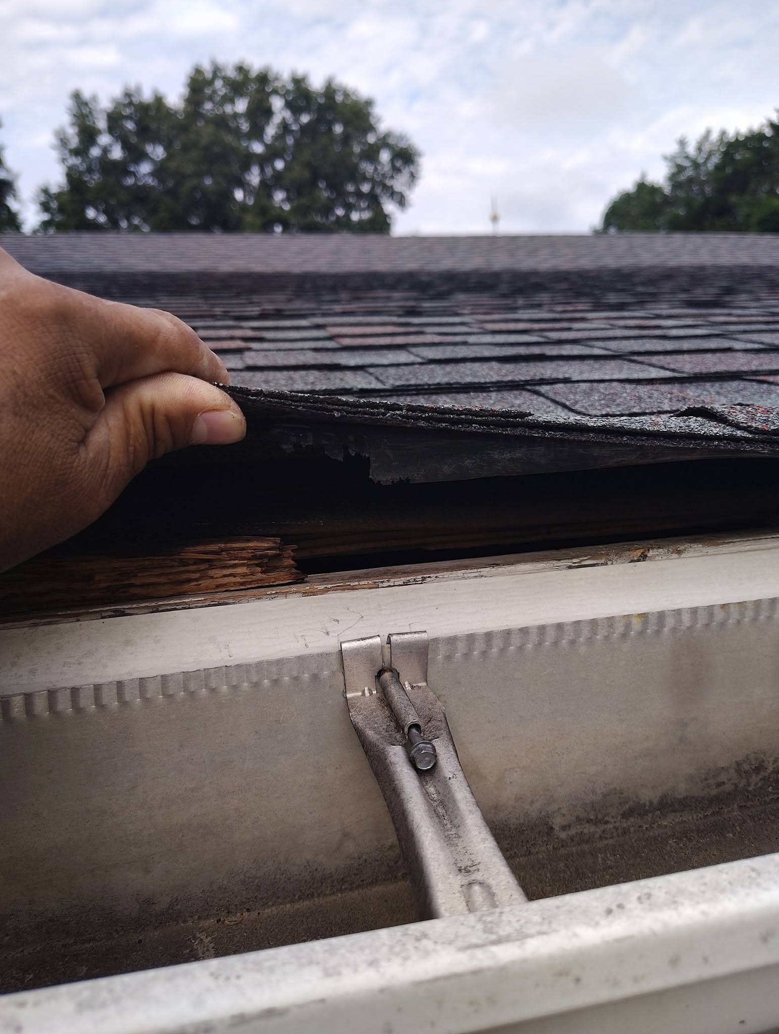 Roof repair project